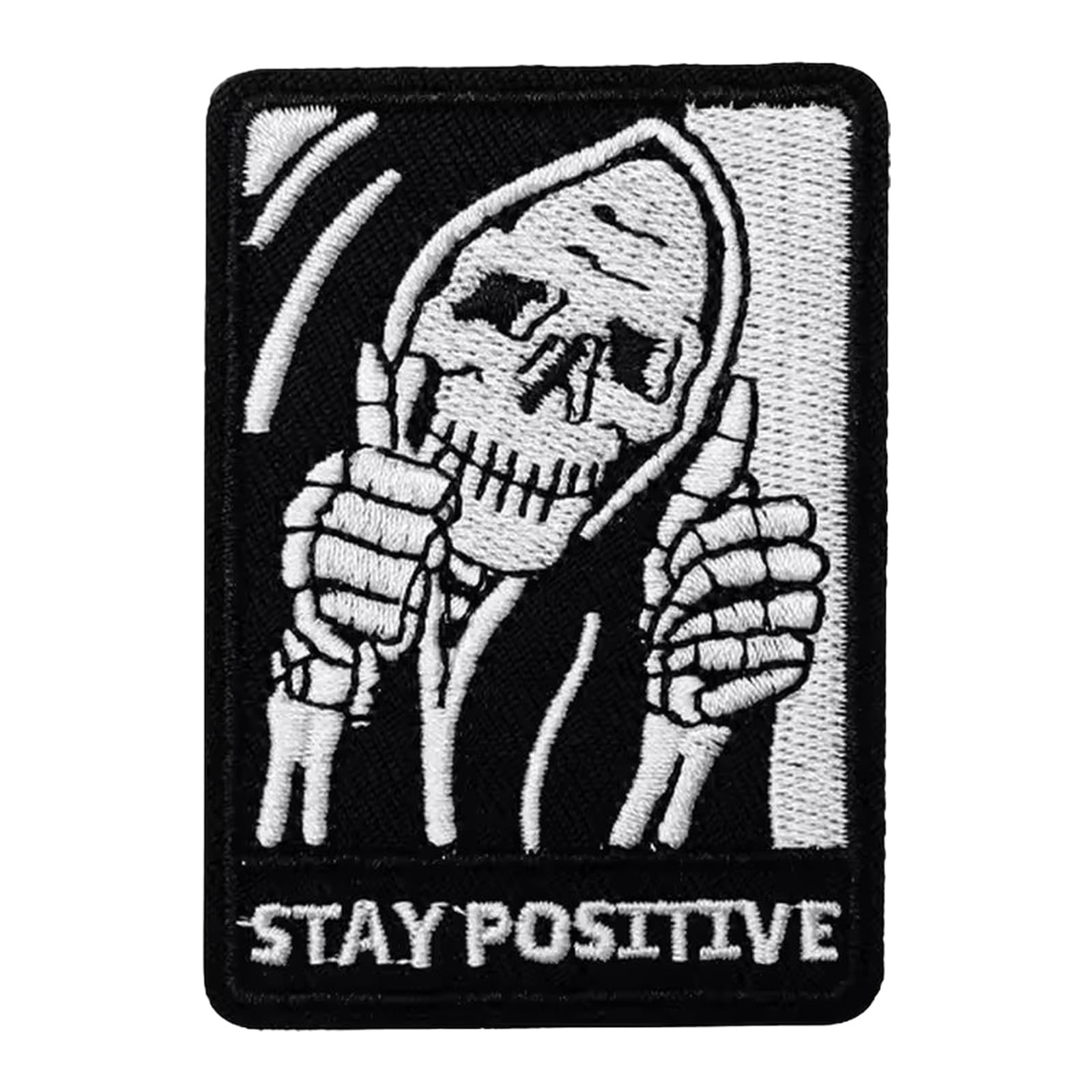 Amazon.co.jp: Stay Positive ステイポジティブ 死神 スカル ブラック